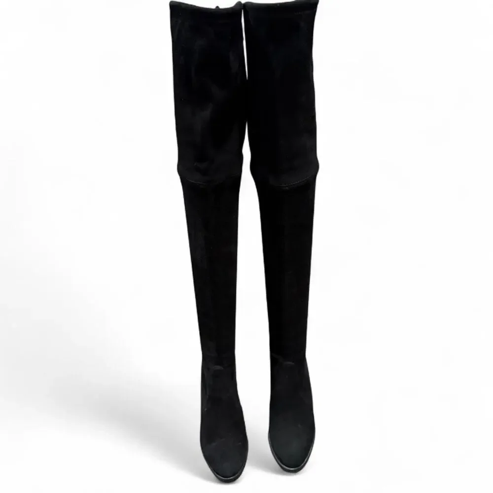 Stuart Weitzman Highland Stretch-Leather Over-the-Knee (sz 6)